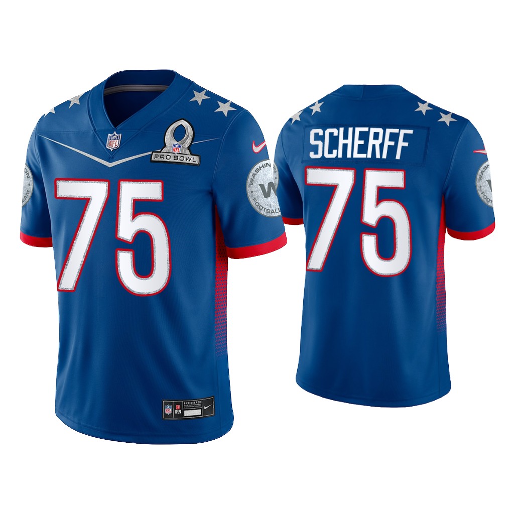 NFL Men Brandon Scherff Washington Football Team 2022 NFC Pro Bowl Royal Game Jersey