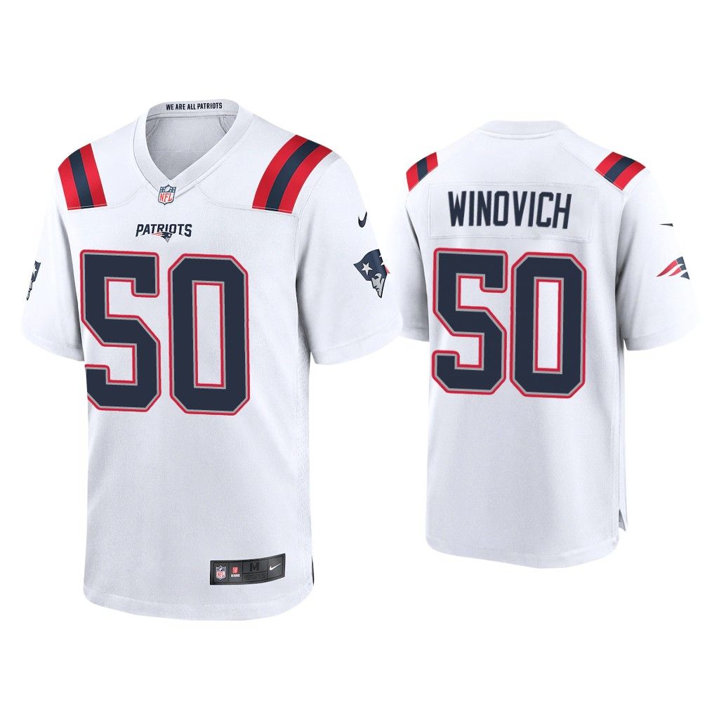 NFL 2020 Chase Winovich New England Patriots White Game Jersey