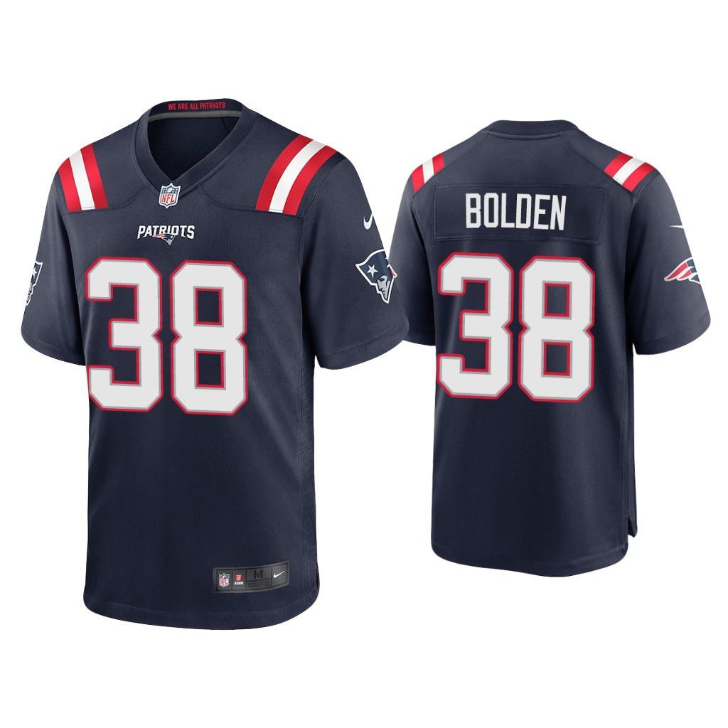 NFL 2020 Brandon Bolden New England Patriots Navy Game Jersey
