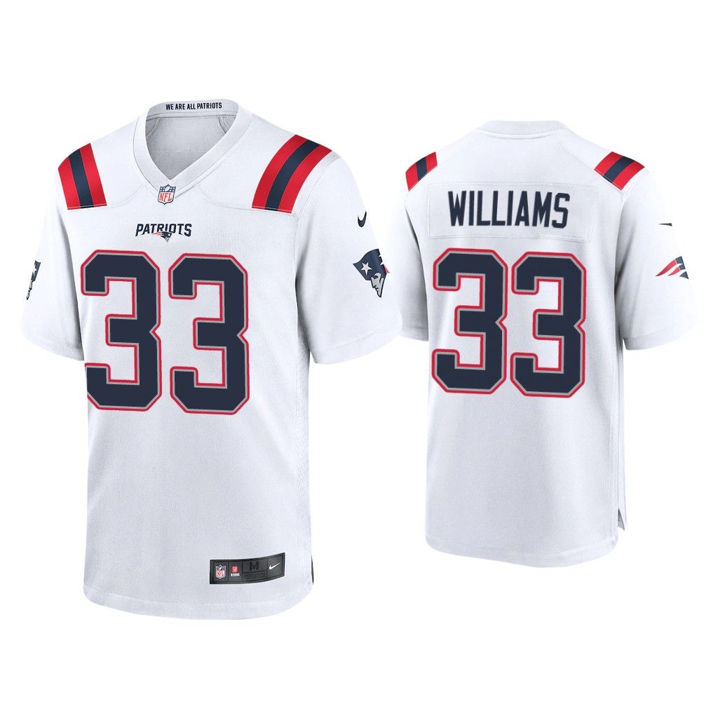 NFL 2020 Joejuan Williams New England Patriots White Game Jersey