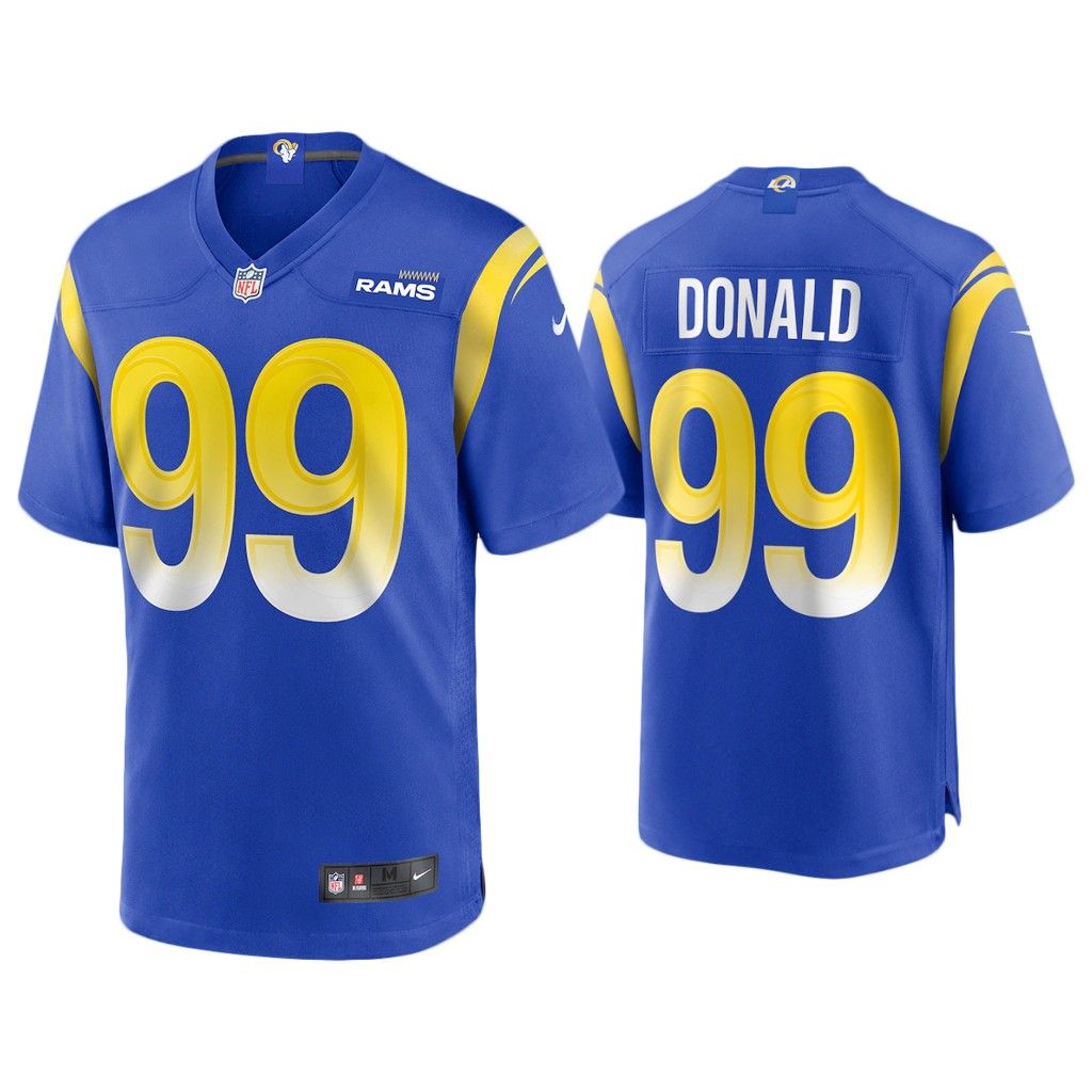 NFL 2020 Aaron Donald Los Angeles Rams Royal Game Jersey