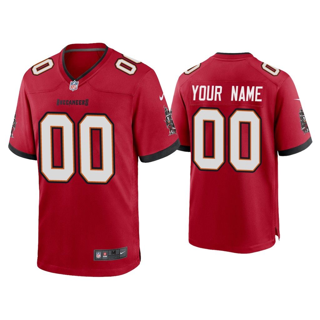 2020 Custom Tampa Bay Buccaneers Red Game Jersey