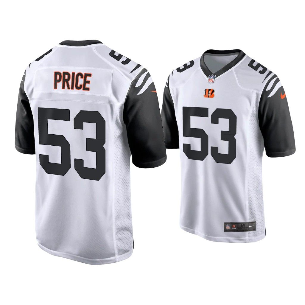 2021 Billy Price Cincinnati Bengals White Alternate Game Jersey