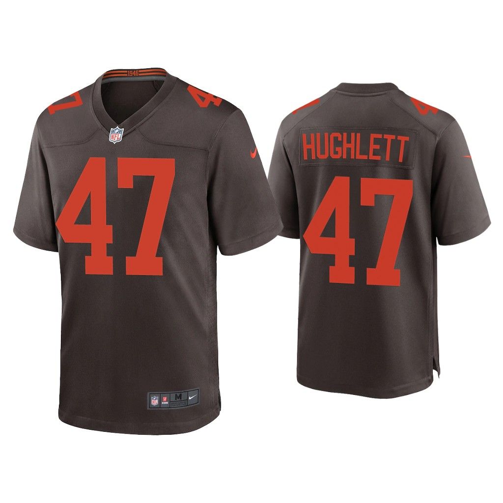 2020 Charley Hughlett Cleveland Browns Brown Alternate Game Jersey