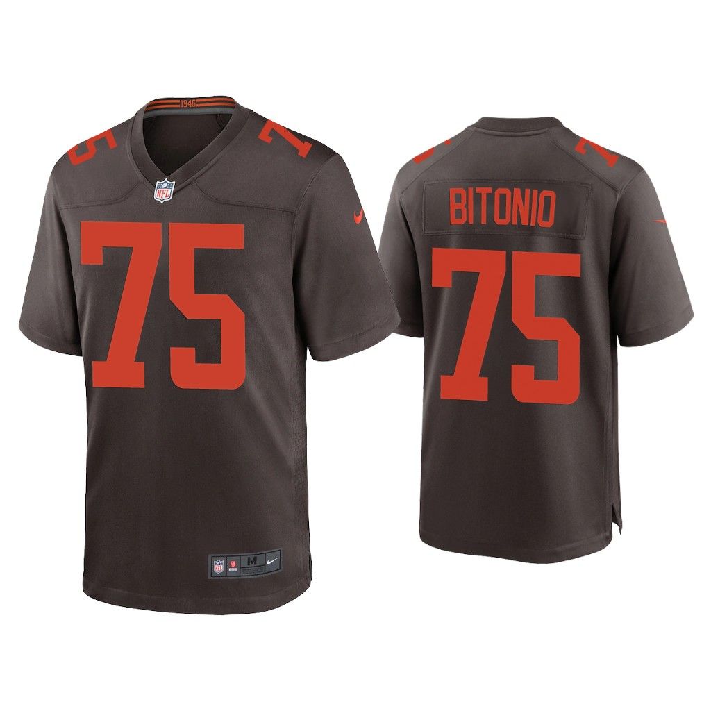 2020 Joel Bitonio Cleveland Browns Brown Alternate Game Jersey