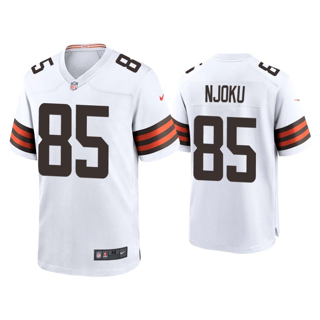 2020 David Njoku Cleveland Browns White Game Jersey