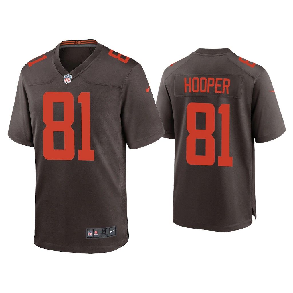 2020 Austin Hooper Cleveland Browns Brown Alternate Game Jersey