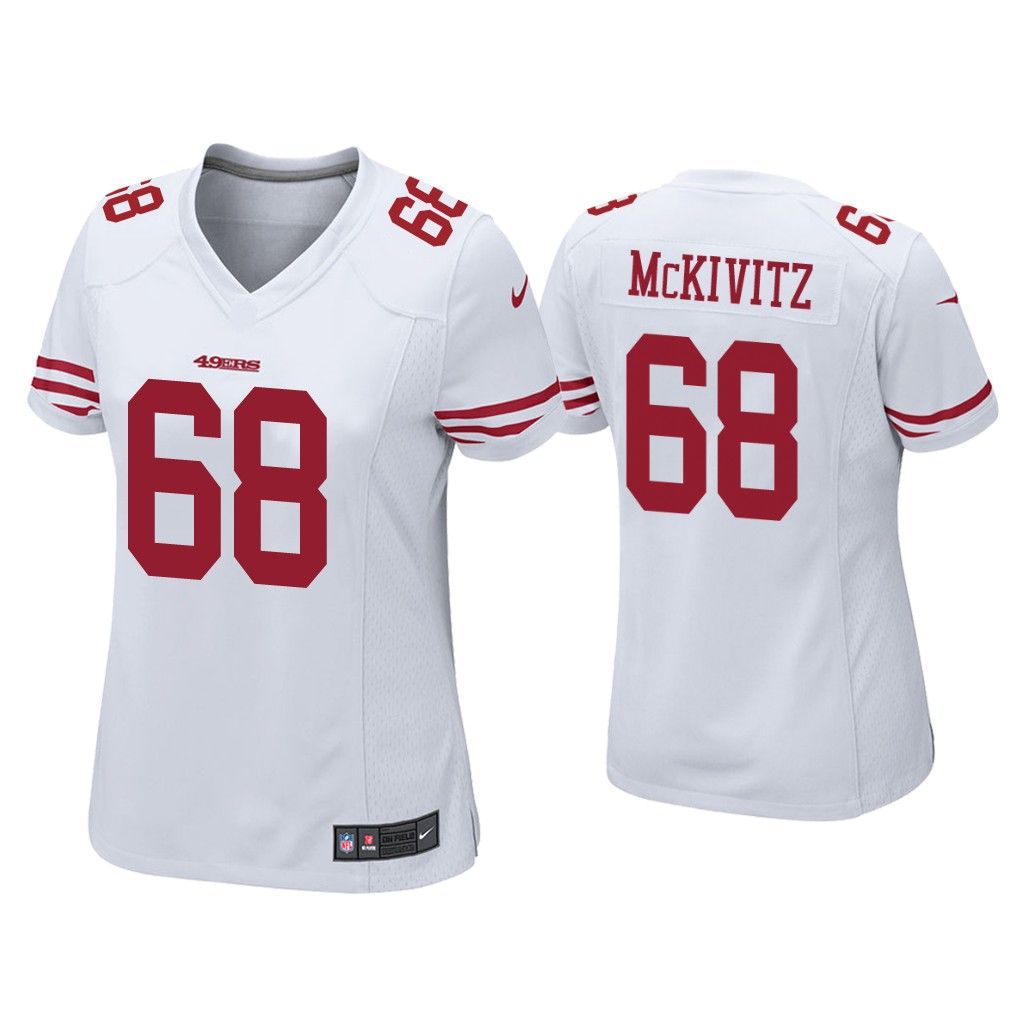 NFL Women Colton McKivitz San Francisco 49ers White Game Jersey