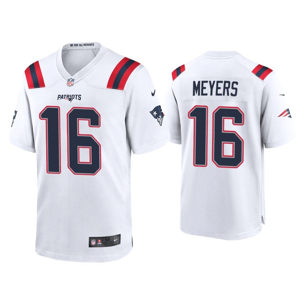 NFL 2020 Jakobi Meyers New England Patriots White Game Jersey