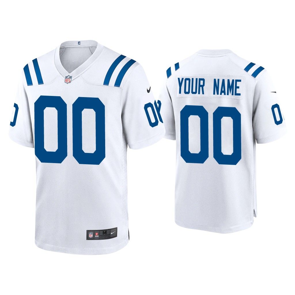NFL 2020 Custom Indianapolis Colts White Game Jersey