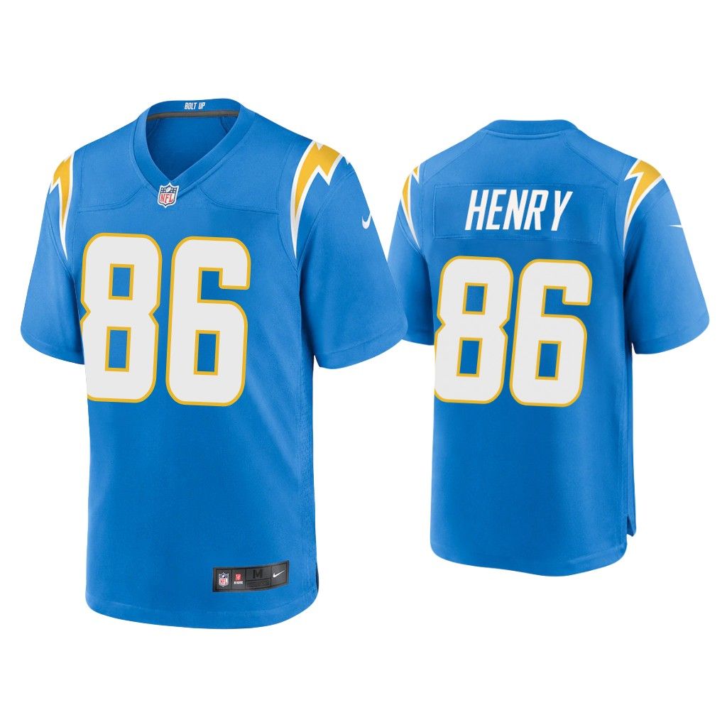 2020 Hunter Henry Los Angeles Chargers Powder Blue Game Jersey
