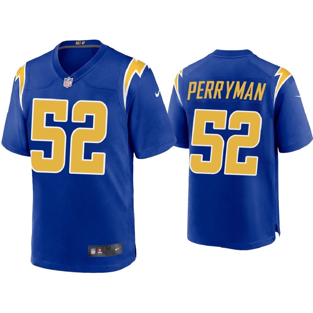2020 Denzel Perryman Los Angeles Chargers Royal Game Jersey