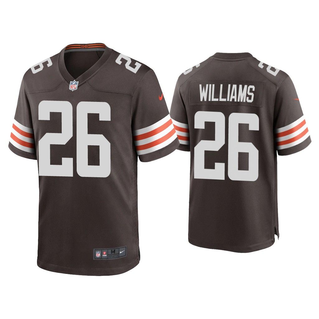 2020 Greedy Williams Cleveland Browns Brown Game Jersey