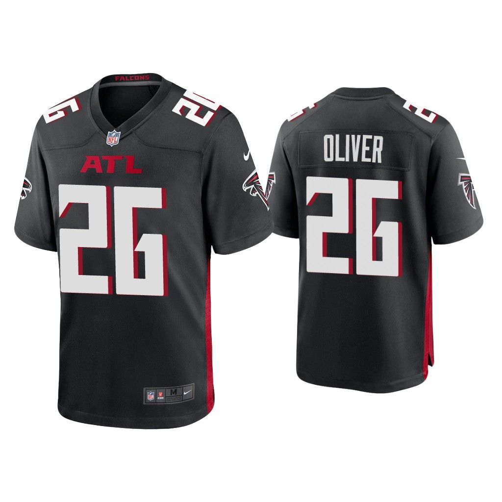 NFL 2020 Isaiah Oliver Atlanta Falcons Black Game Jersey