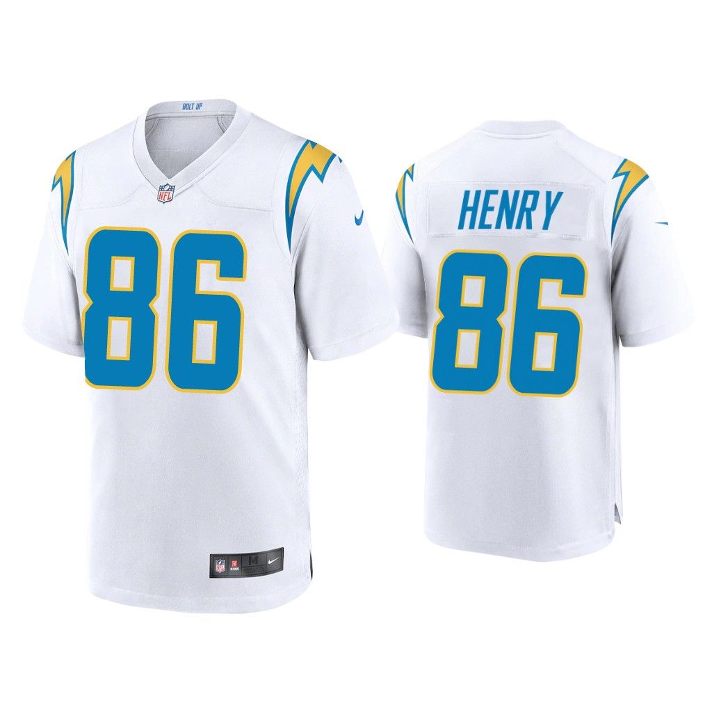 2020 Hunter Henry Los Angeles Chargers White Game Jersey