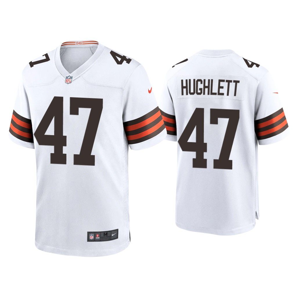 2020 Charley Hughlett Cleveland Browns White Game Jersey