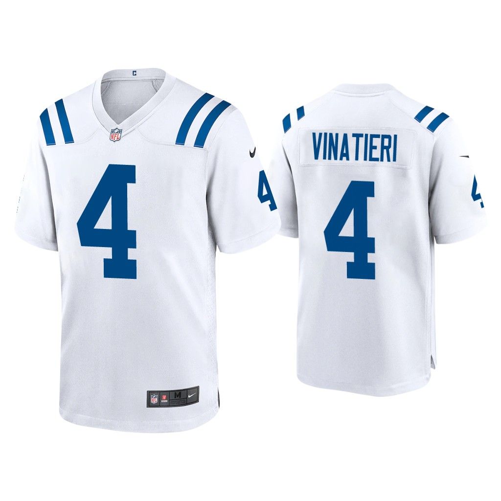 NFL 2020 Adam Vinatieri Indianapolis Colts White Game Jersey