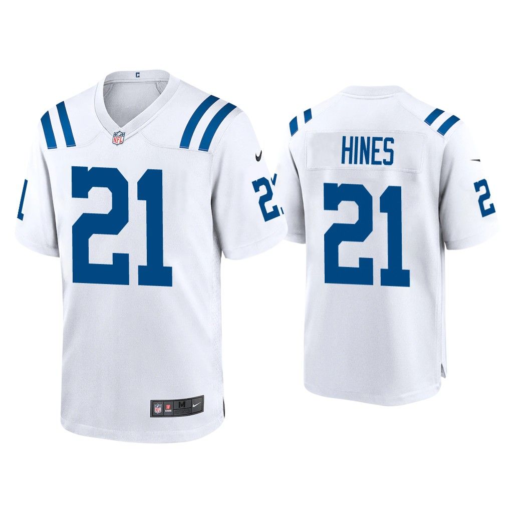 NFL 2020 Nyheim Hines Indianapolis Colts White Game Jersey