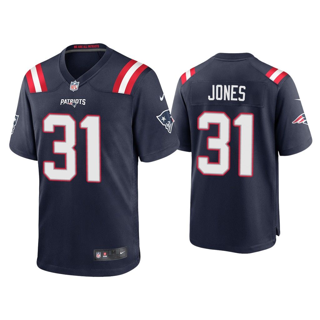 NFL 2020 Jonathan Jones New England Patriots Navy Game Jersey
