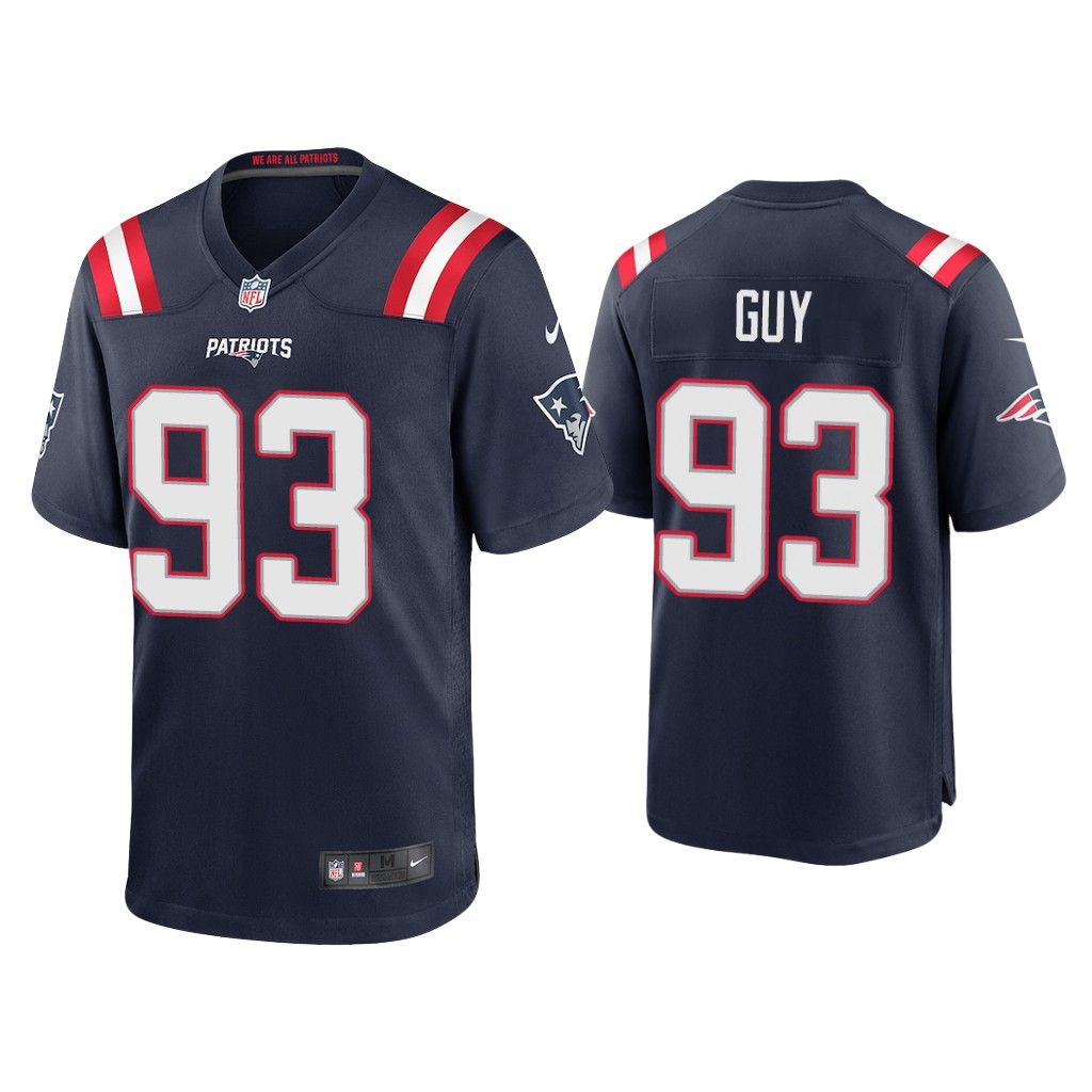 NFL 2020 Lawrence Guy New England Patriots Navy Game Jersey