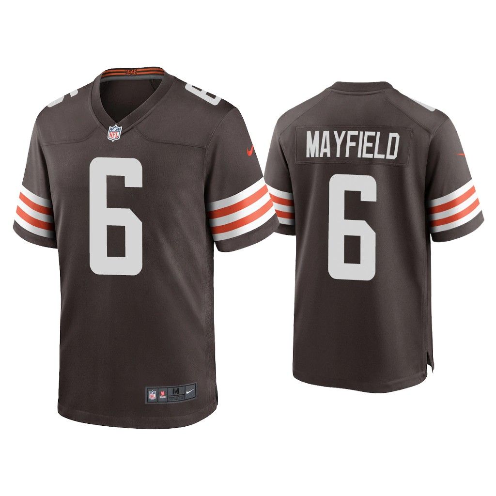 2020 Baker Mayfield Cleveland Browns Brown Game Jersey