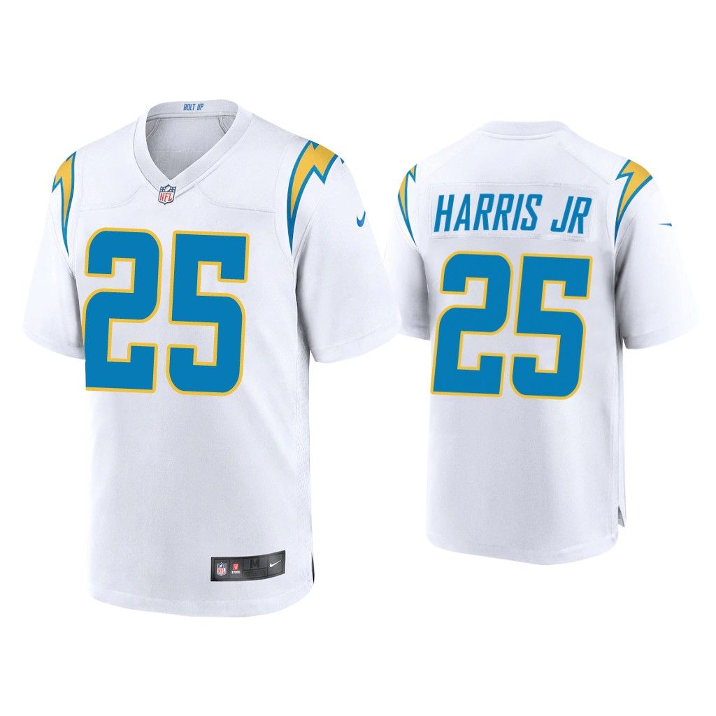 2020 Chris Harris Jr Los Angeles Chargers White Game Jersey