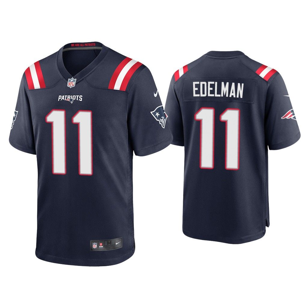 NFL 2020 Julian Edelman New England Patriots Navy Game Jersey