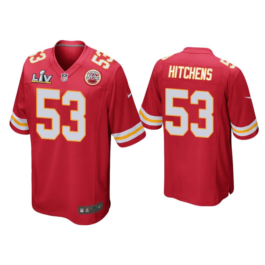 Anthony Hitchens Kansas City Chiefs Super Bowl LV Red Game Jersey