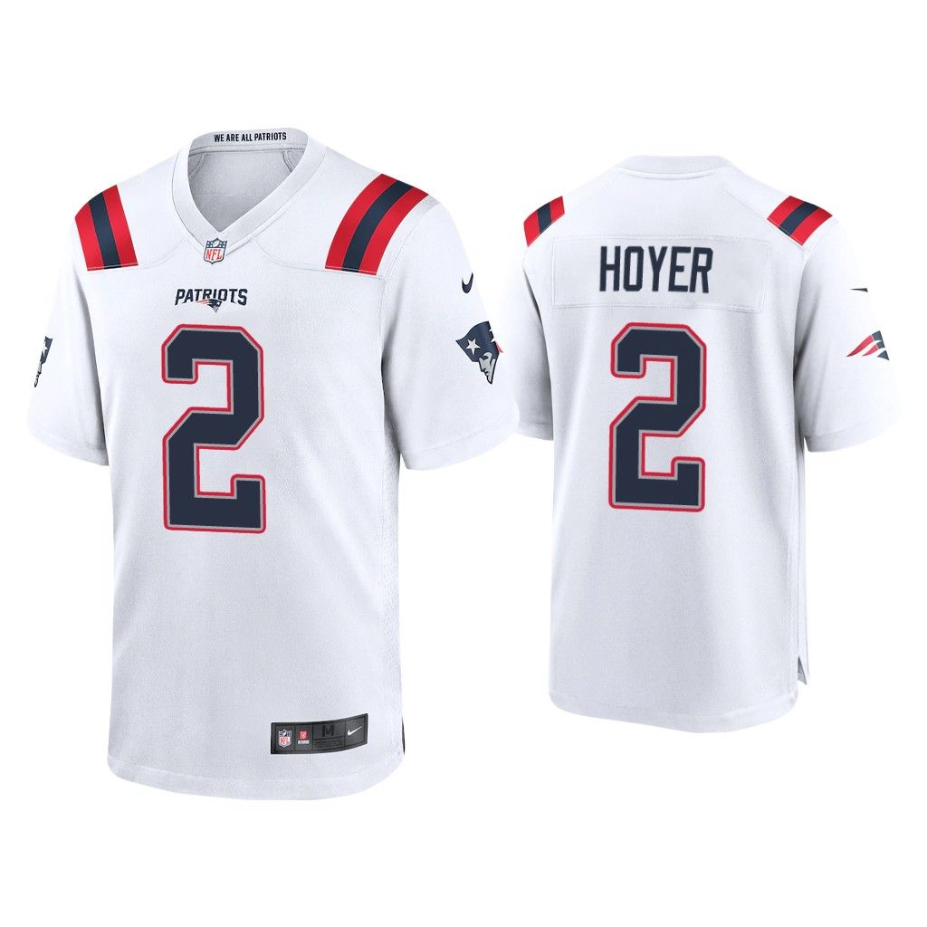 NFL 2020 Brian Hoyer New England Patriots White Game Jersey