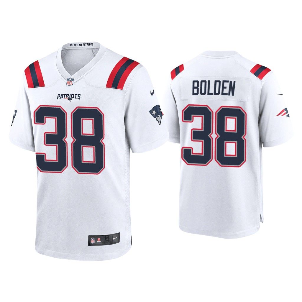NFL 2020 Brandon Bolden New England Patriots White Game Jersey