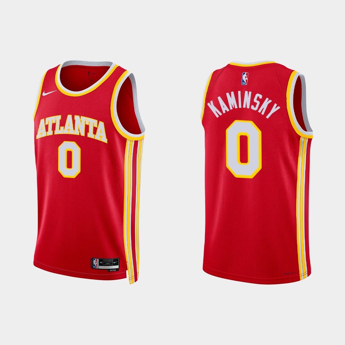 Atlanta Hawks #0 Frank Kaminsky Icon Edition Red Jersey 2022-23