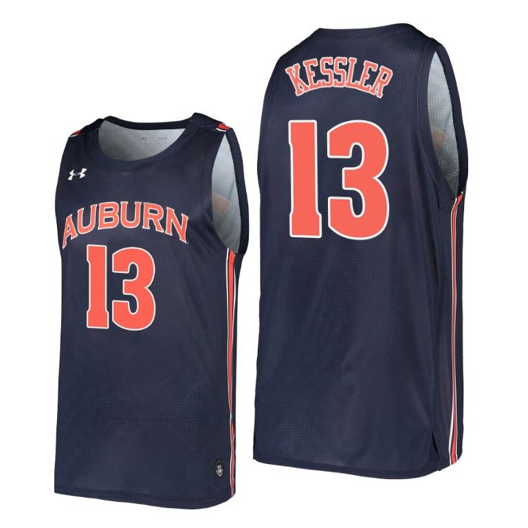 Men Auburn Tigers Walker Kessler #13 Navy 2021 Transfer Jersey