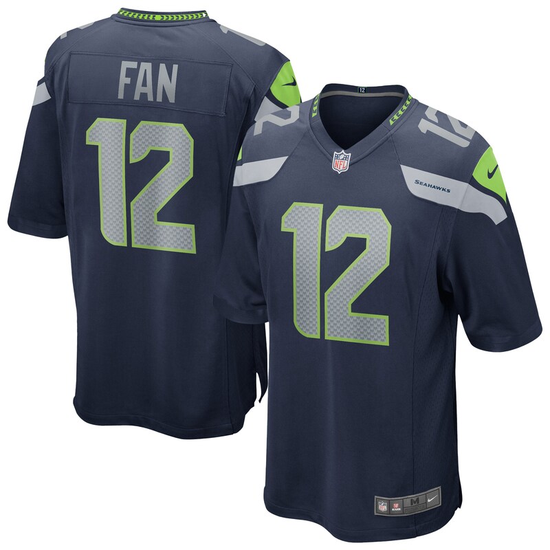 12s Seattle Seahawks Team Game Jersey – College Navy