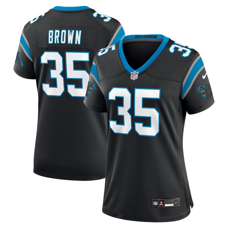 NFL Anthony Brown Carolina Panthers Women Game Jersey – Black