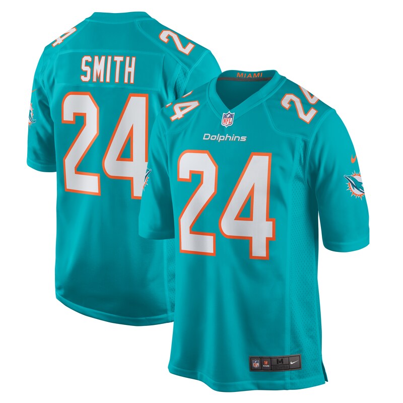 NFL Cam Smith Miami Dolphins Game Jersey – Aqua