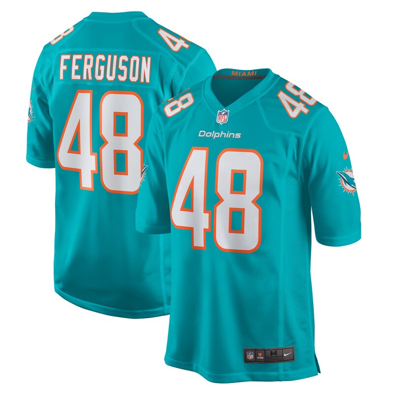 NFL Blake Ferguson Miami Dolphins Game Jersey – Aqua