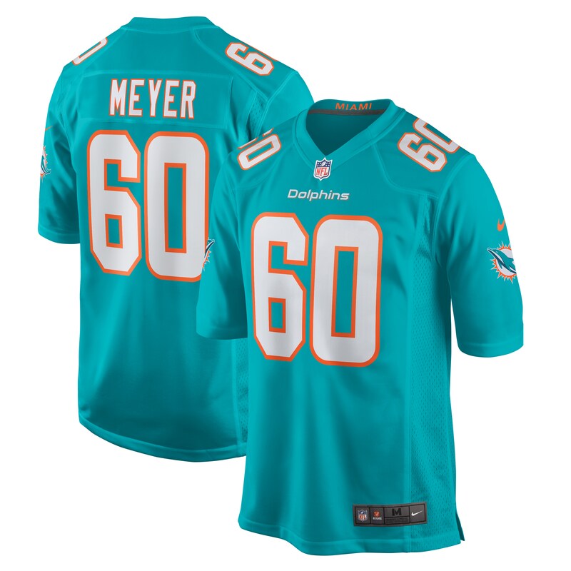 NFL Andrew Meyer Miami Dolphins Game Jersey – Aqua