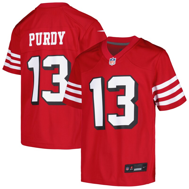 NFL Brock Purdy San Francisco 49ers Youth Game Jersey – Scarlet