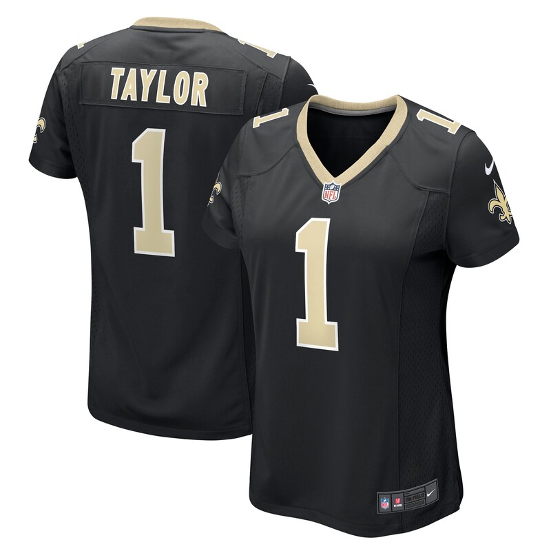 NFL Alontae Taylor New Orleans Saints Women Team Game Jersey – Black