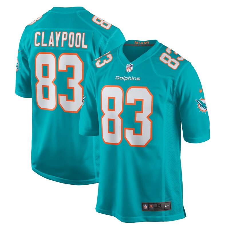 NFL Chase Claypool Miami Dolphins Game Jersey – Aqua