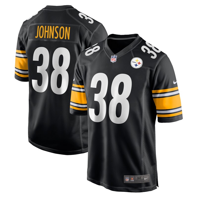 NFL Caleb Johnson Pittsburgh Steelers Game Jersey – Black