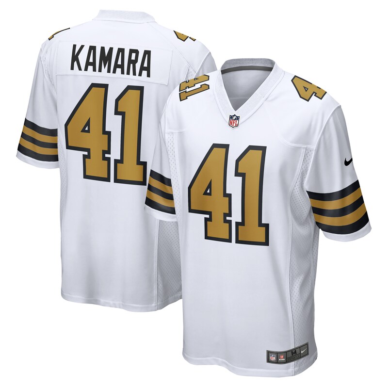 NFL Alvin Kamara New Orleans Saints Alternate Game Jersey – White