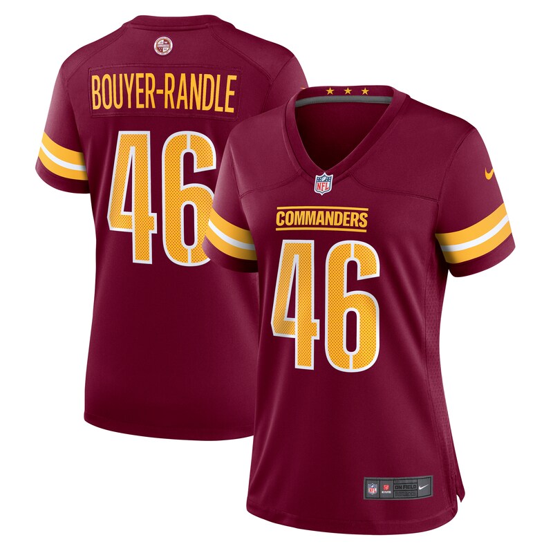 NFL Brandon Bouyer-Randle Washington Commanders Women Game Jersey – Burgundy