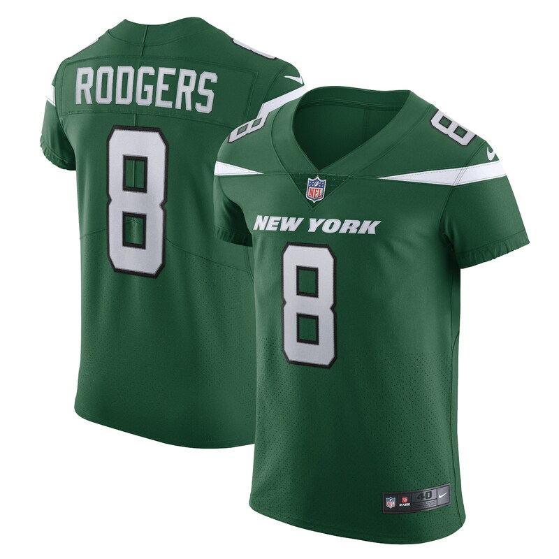 NFL Aaron Rodgers New York Jets Alternate Vapor F.U.S.E. Elite Jersey – Gotham Green