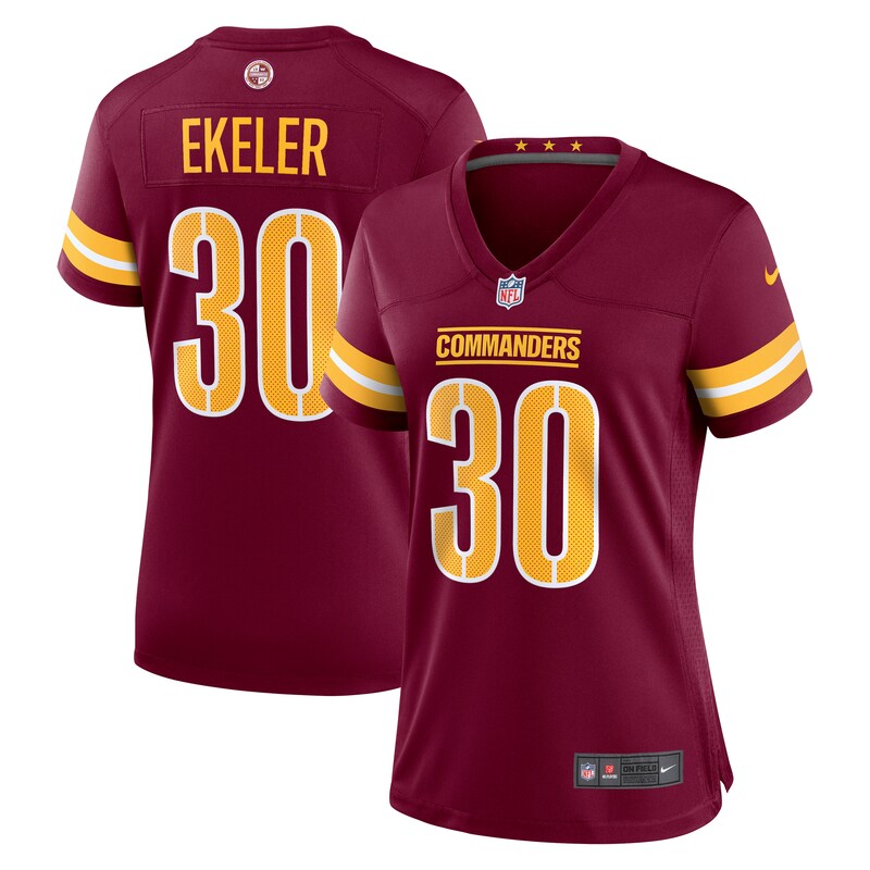 NFL Austin Ekeler Washington Commanders Women Game Player Jersey – Burgundy