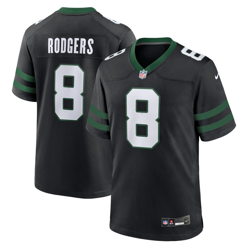 Aaron Rodgers New York Jets Alternate Game Jersey – Legacy Black