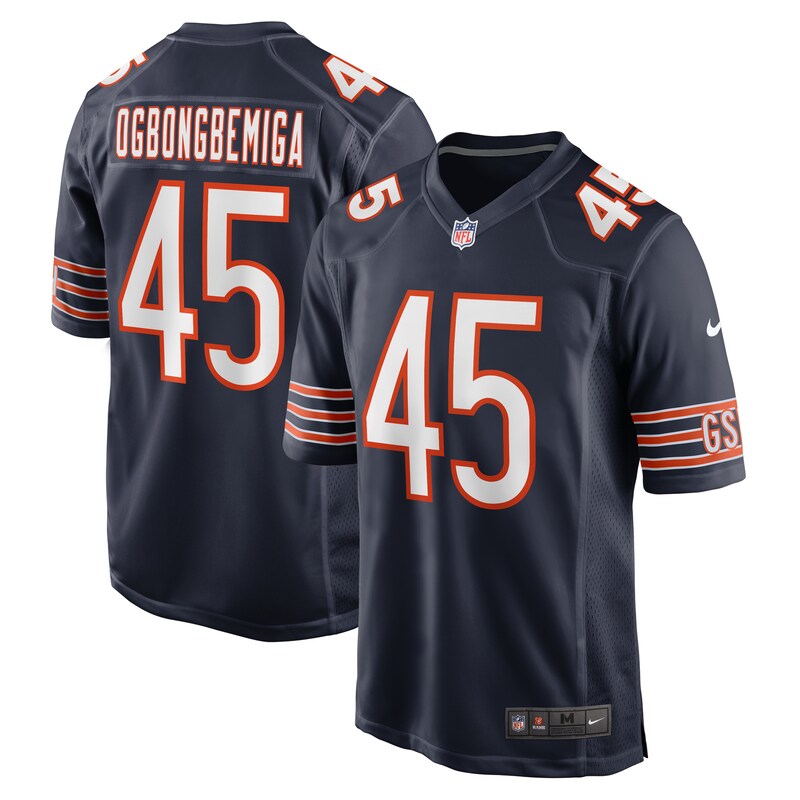 Amen Ogbongbemiga Chicago Bears Game Jersey – Navy