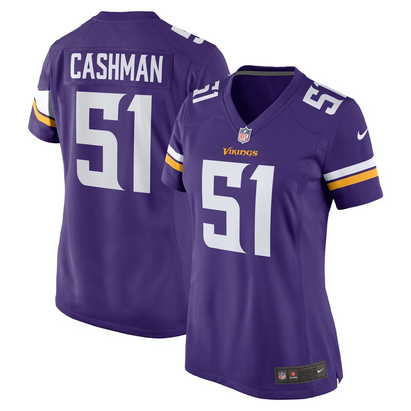 NFL Blake Cashman Minnesota Vikings Women Team Game Jersey – Purple