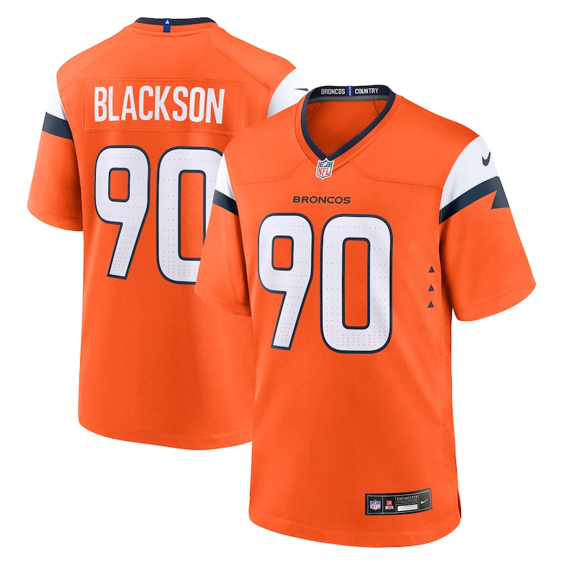 Angelo Blackson Denver Broncos Game Jersey – Orange