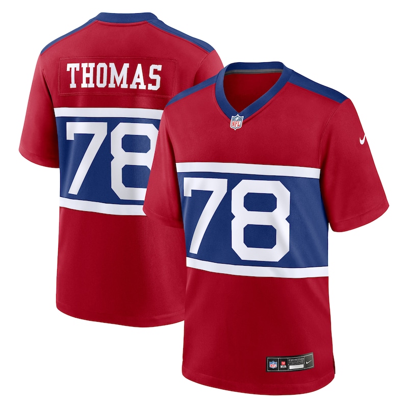 NFL Andrew Thomas New York Giants Alternate Player Game Jersey – Century Red
